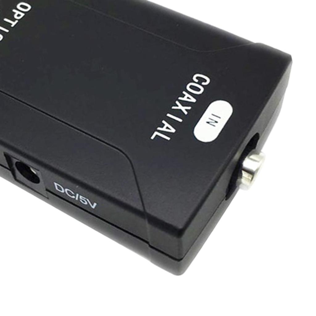 Optical Digital Audio Signal Converter COAX Coaxial In to TOSlink Out Connector