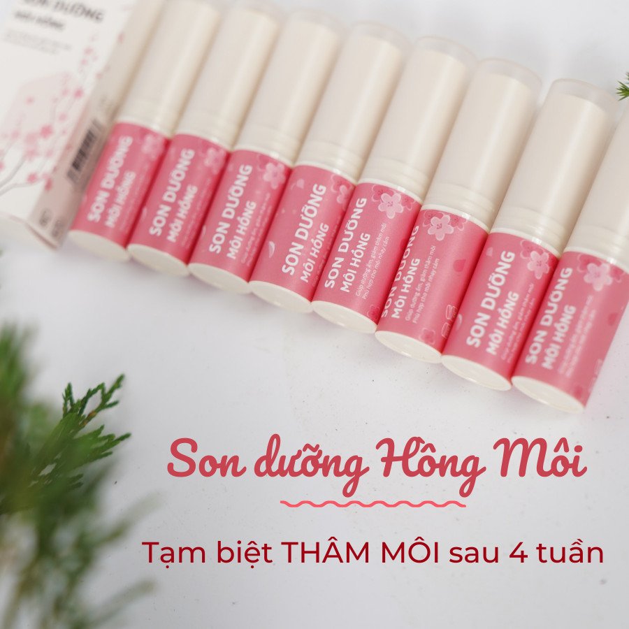 Son Dưỡng Hồng Môi Giảm Thâm Môi Siêu Dưỡng Vitamin E Cỏ Mềm 3,6g