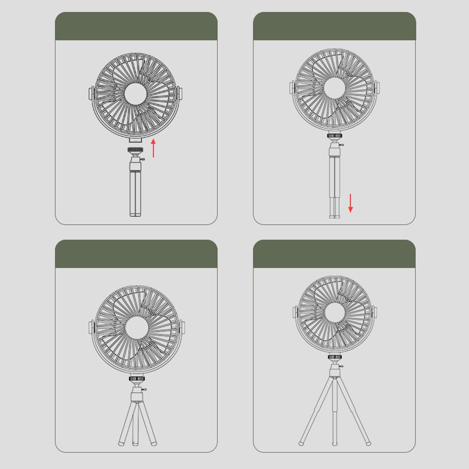 Camping Lantern with Fan Multi Function with Timer for Office Camping Outdoor Outdoor Tent Fan