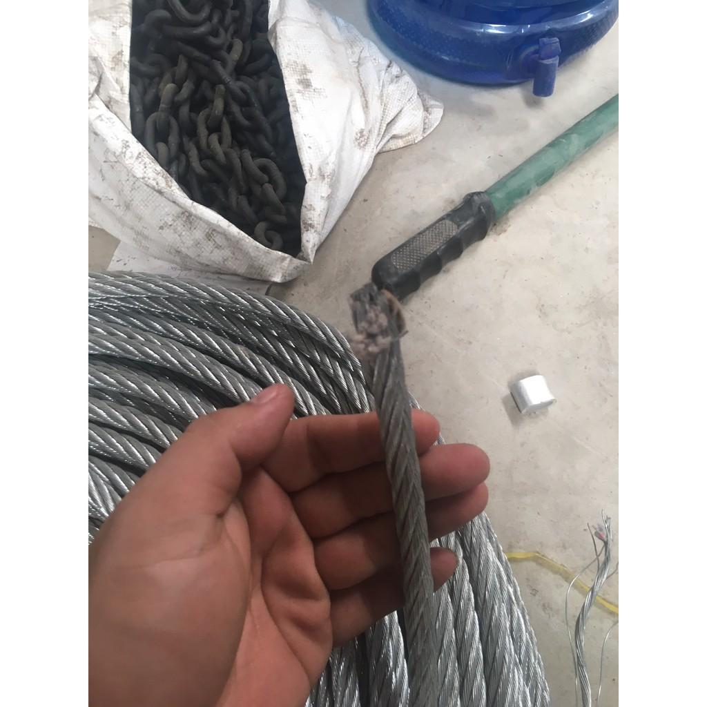 Cáp khoá xe cáp bọc 10mm chống cắt từ 60cm - 10m - capthepgiasi