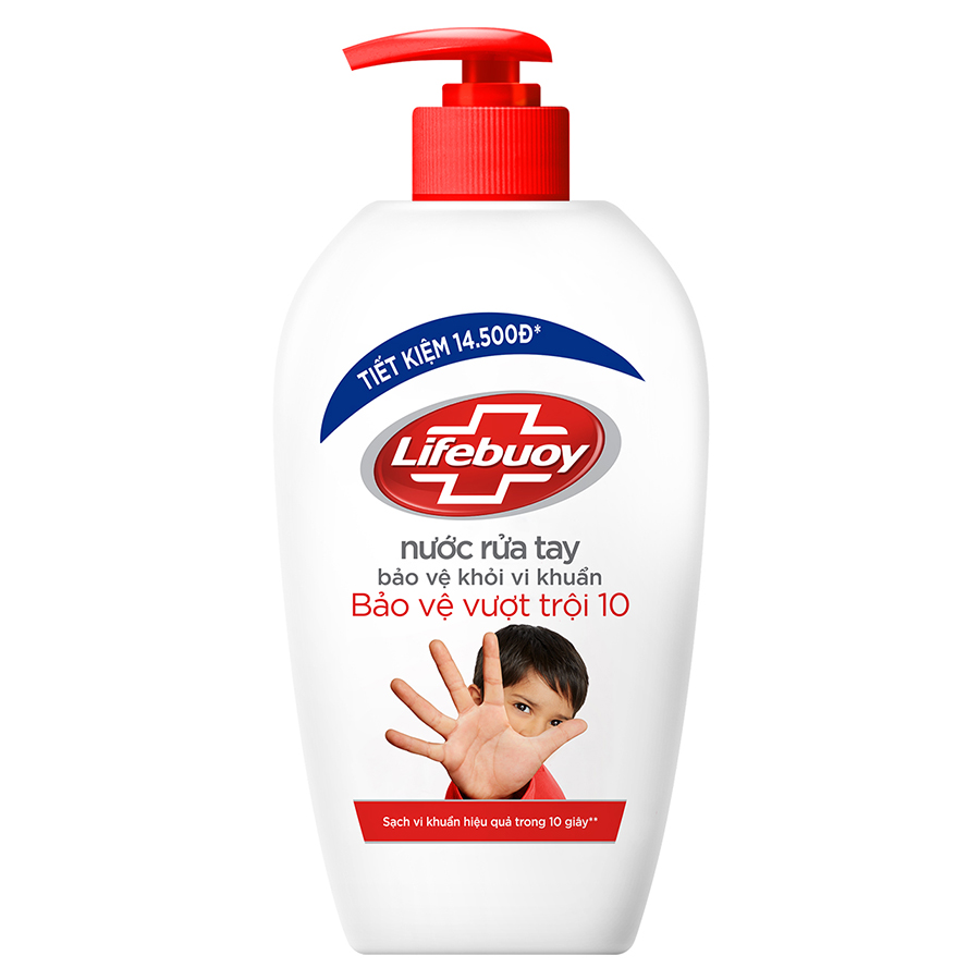 Nước Rửa Tay Lifebuoy Bạc Bảo Vệ Chai 450g