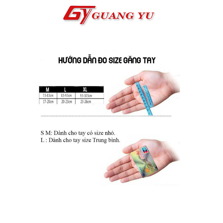 Găng tay tập gym chính hãng Guang Yu sport