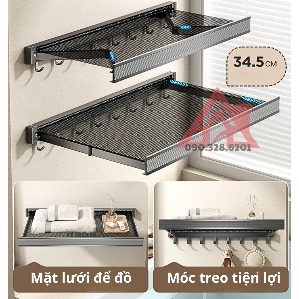 Mắc treo quần áo dán tường cao cấp