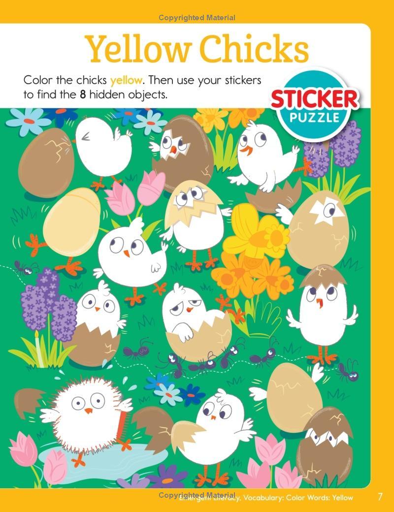 Colors &amp; Shapes: Hidden Pictures - Sticker Learning Fun