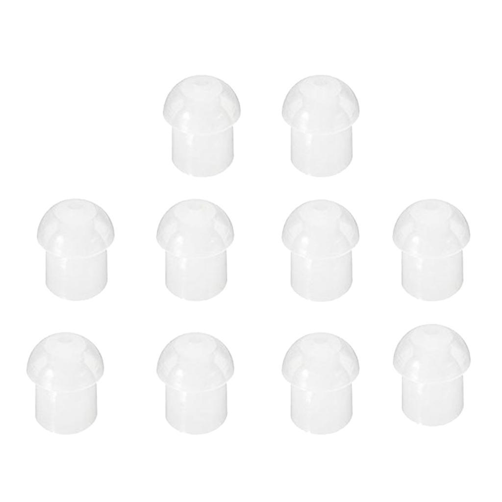 10x Replacement Mushroom Earbud Tips For   Two Way Radio Coil