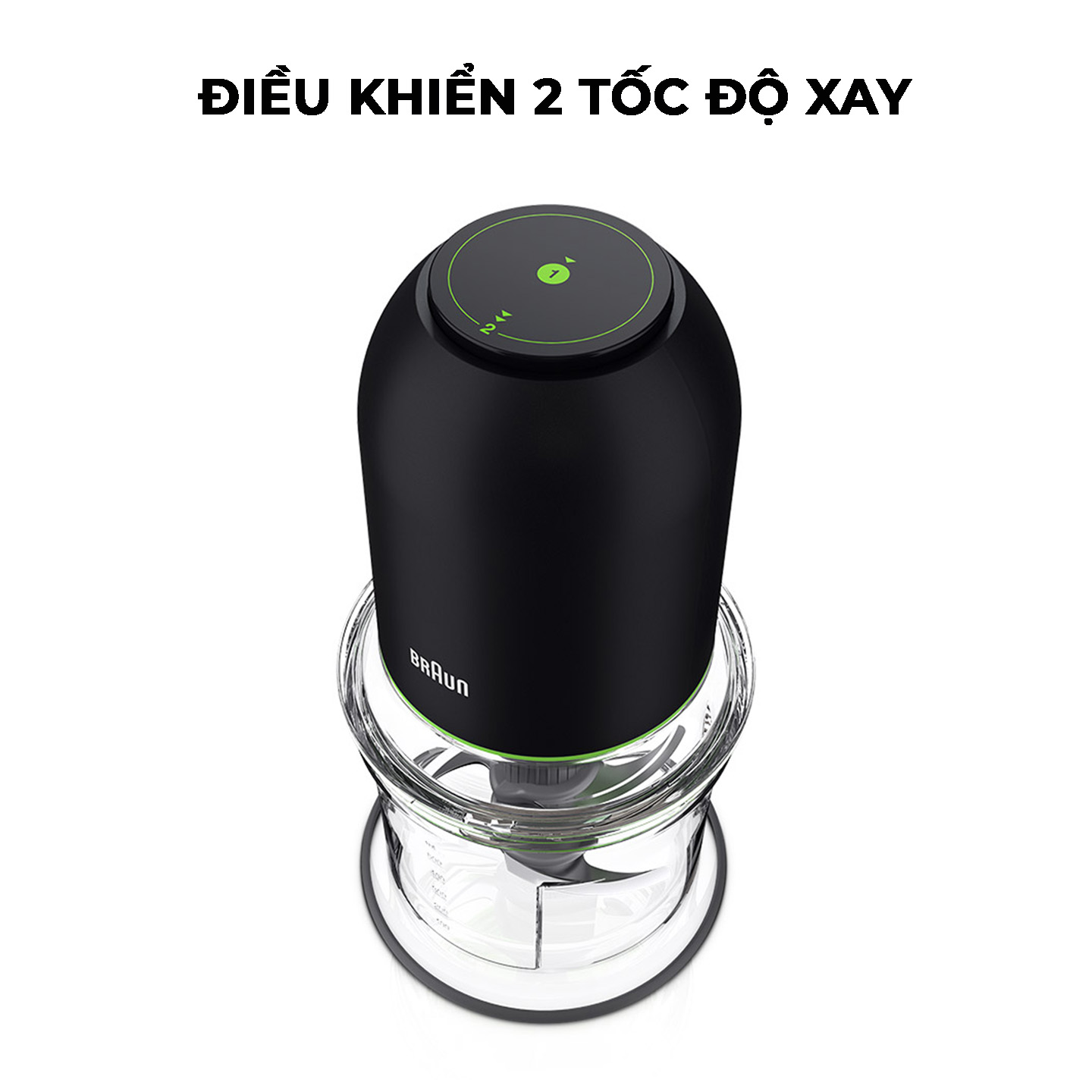 Máy xay thực phẩm đa năng Braun CH3011BK-Hàng chính hãng