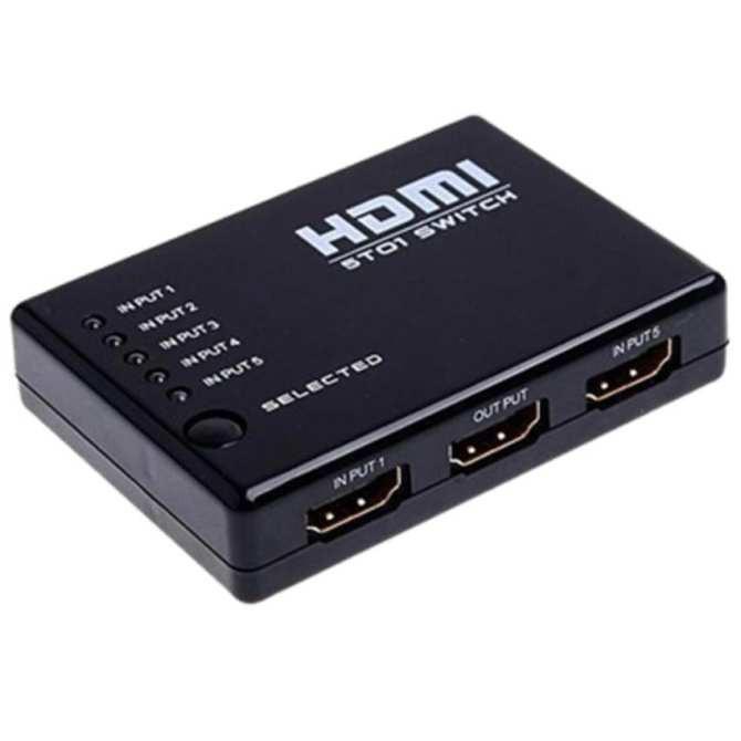 Bộ gộp HDMI 5 cổng vào 1 cổng ra có điều kiển