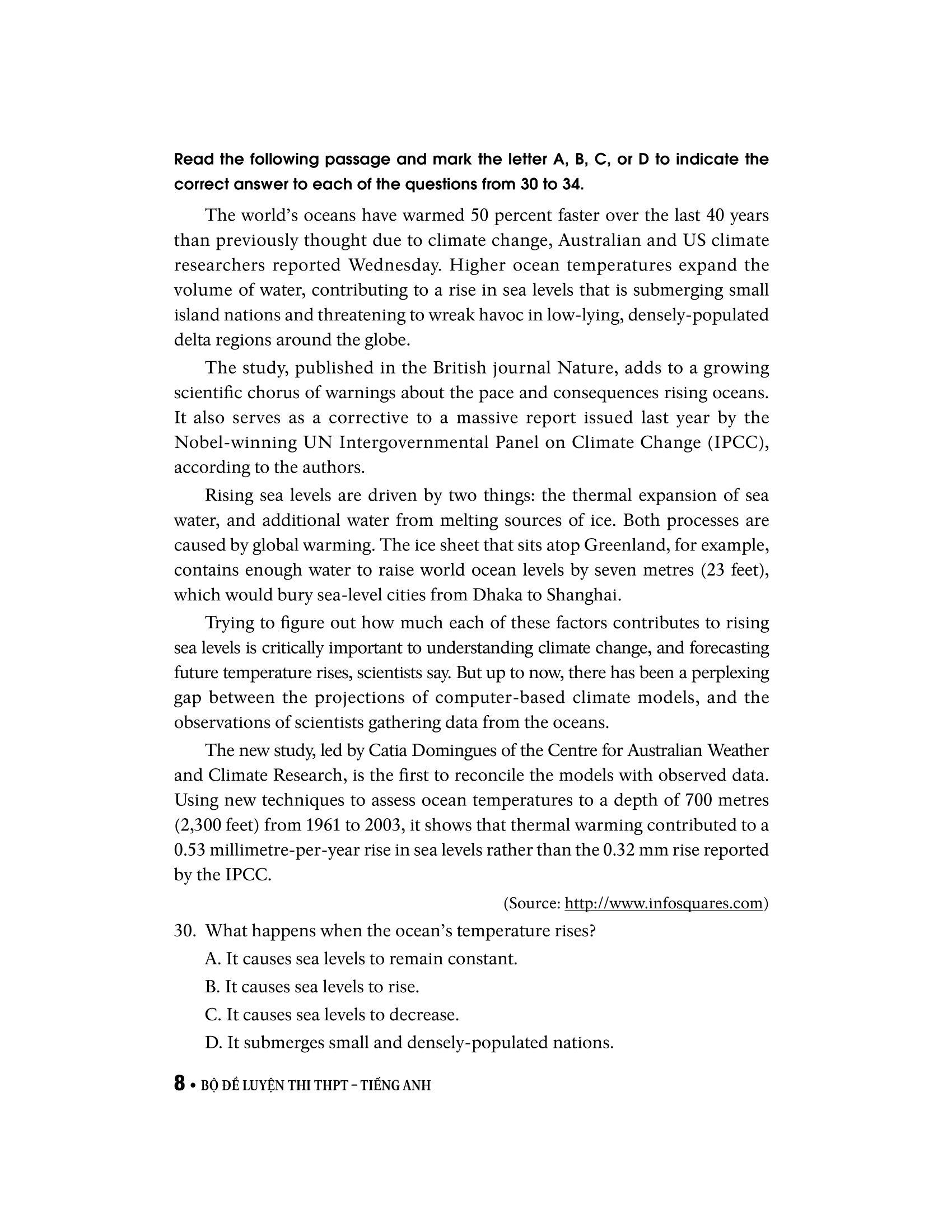 Bộ Đề Luyện Thi THPT Môn Tiếng Anh (2022)