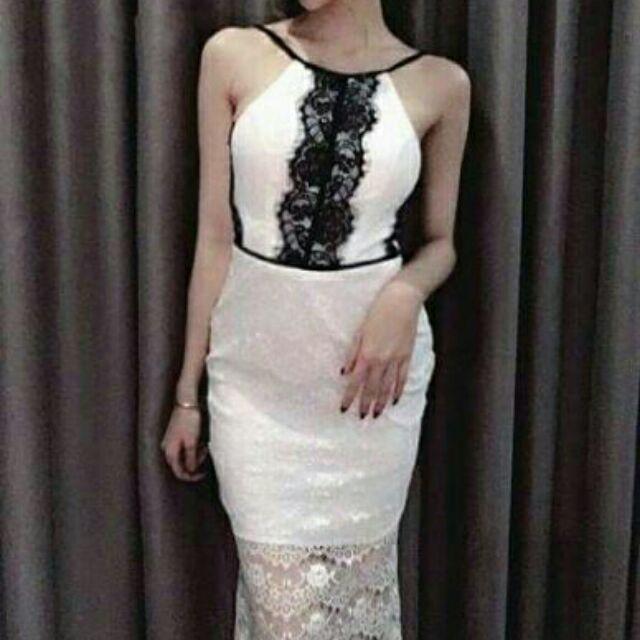 Đầm 2 dây ren sexy