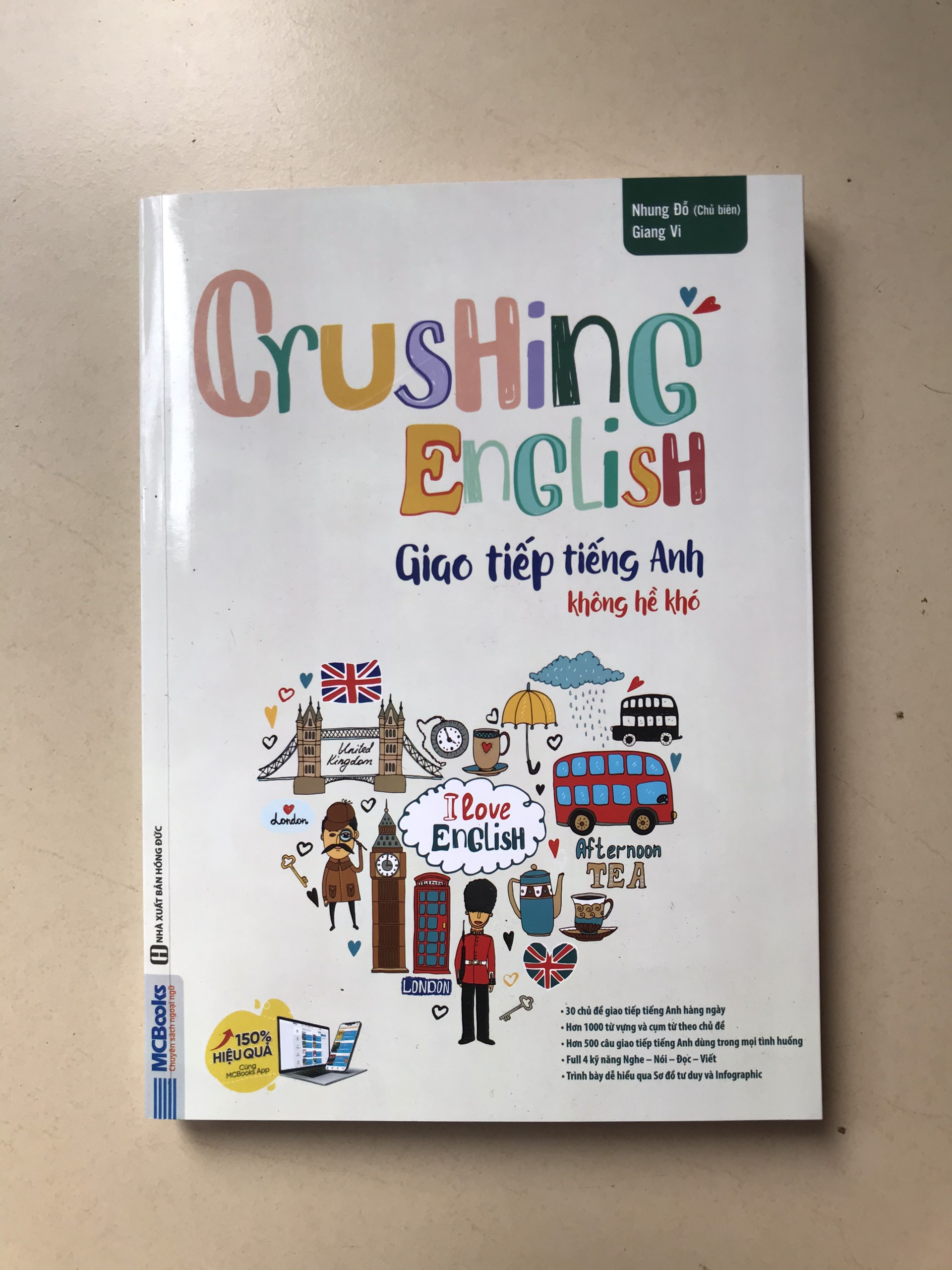 Sách - Crushing English - Giao Tiếp Tiếng Anh Không Hề Khó - Học Kèm App Online