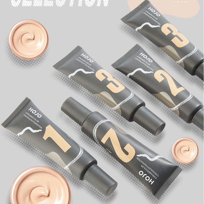 Kem nền che khuyết điểm Hojo Concealer Foundation lâu trôi suốt 24 giờ 30ml