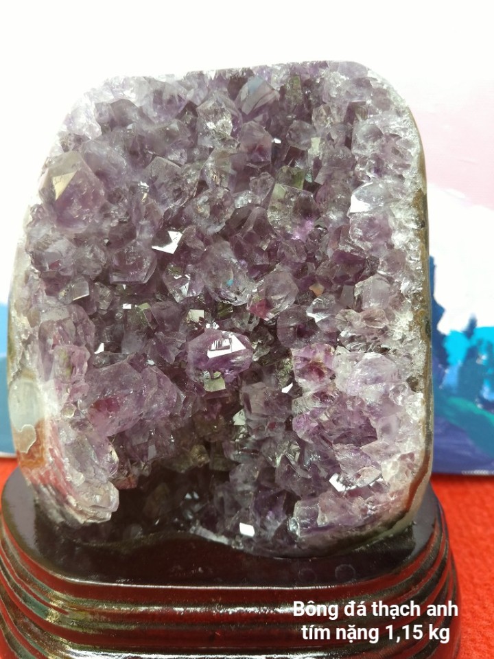 Bông Đá Thach Anh Tím Tự Nhiên Loại A - Đá Phong Thủy