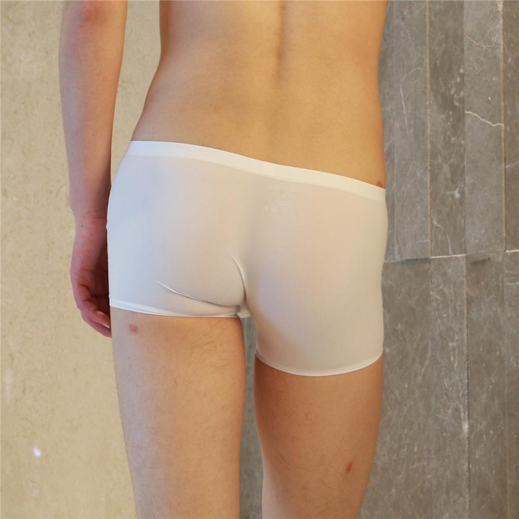 Men's Silky Soft Solid Boxers Trunks Pants Briefs Shorts Underwear M L XL XXL