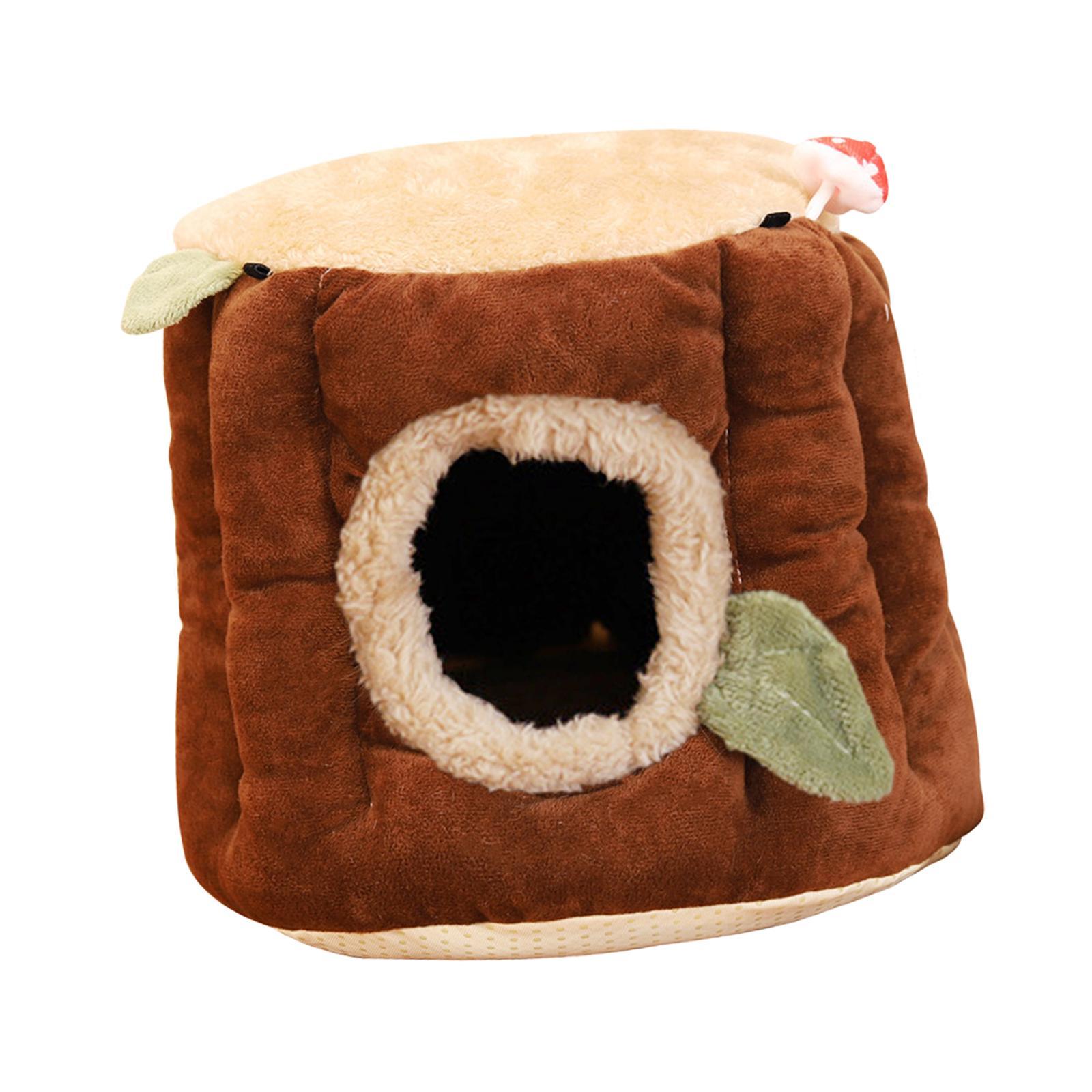 Rat Hamster House Bed Winter Warm Fleece Small Pet Squirrel Chinchilla Rabbit Guinea Bed House Cage Nest Accessories
