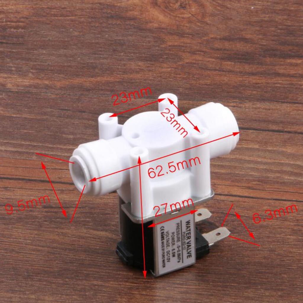 3/8 Inch 12V Inlet Feed Water Solenoid Valve, Made of food-grade POM plastic, 100% non-toxi