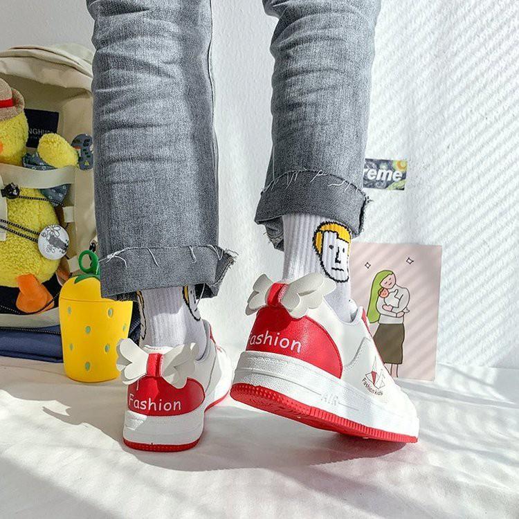 Giày trắng nữ hàn quốc, giày thể thao, giày thường, giày thể thao