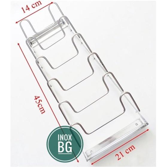Giá treo vung, nắp xoong nồi gắn tường siêu dày dặn