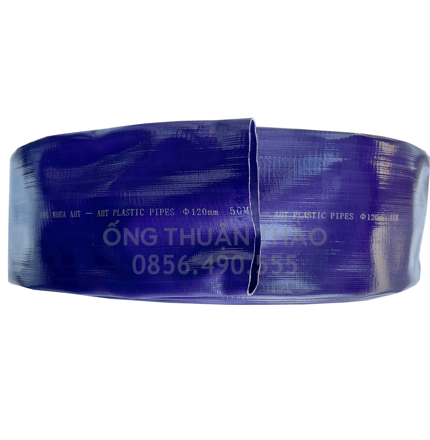 Ống bạt cốt dù tím phi 120MM cuộn 20M - Ống nhựa PVC tải cát sỏi THUẬN THẢO