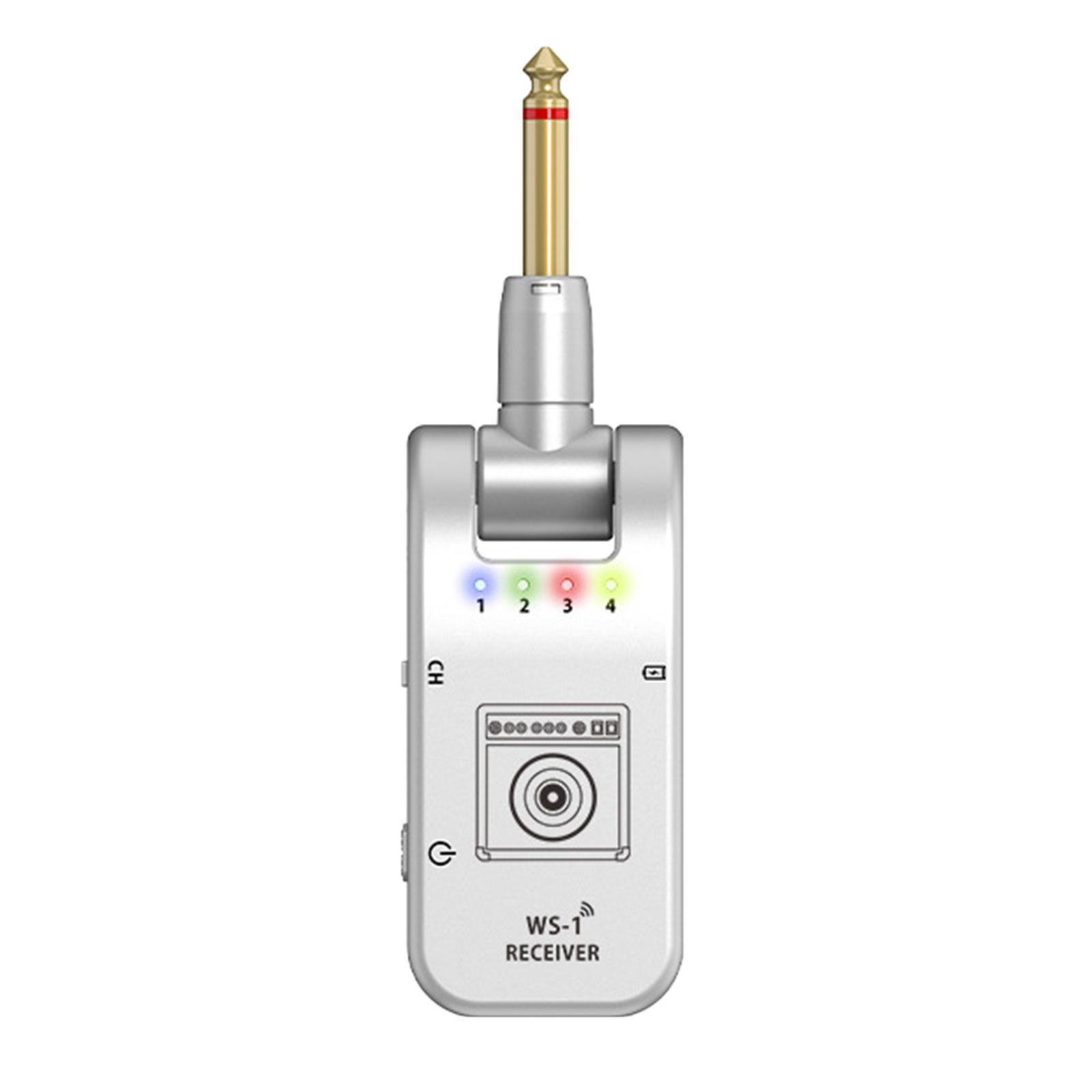 2.4G Wireless Guitar System Transmitter & Receiver 4 Channels for Speaker Electric Guitar