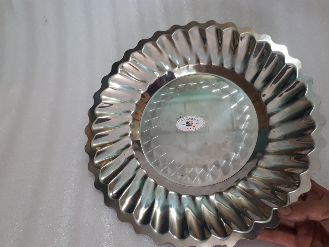 Dĩa bò né tiệc đám cuới quán ăn hình hoa hướng dương 34cm