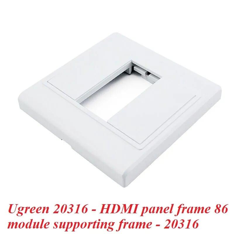 Ugreen UG2031620316TK Màu Trắng Khung HDMI âm tường - HÀNG CHÍNH HÃNG