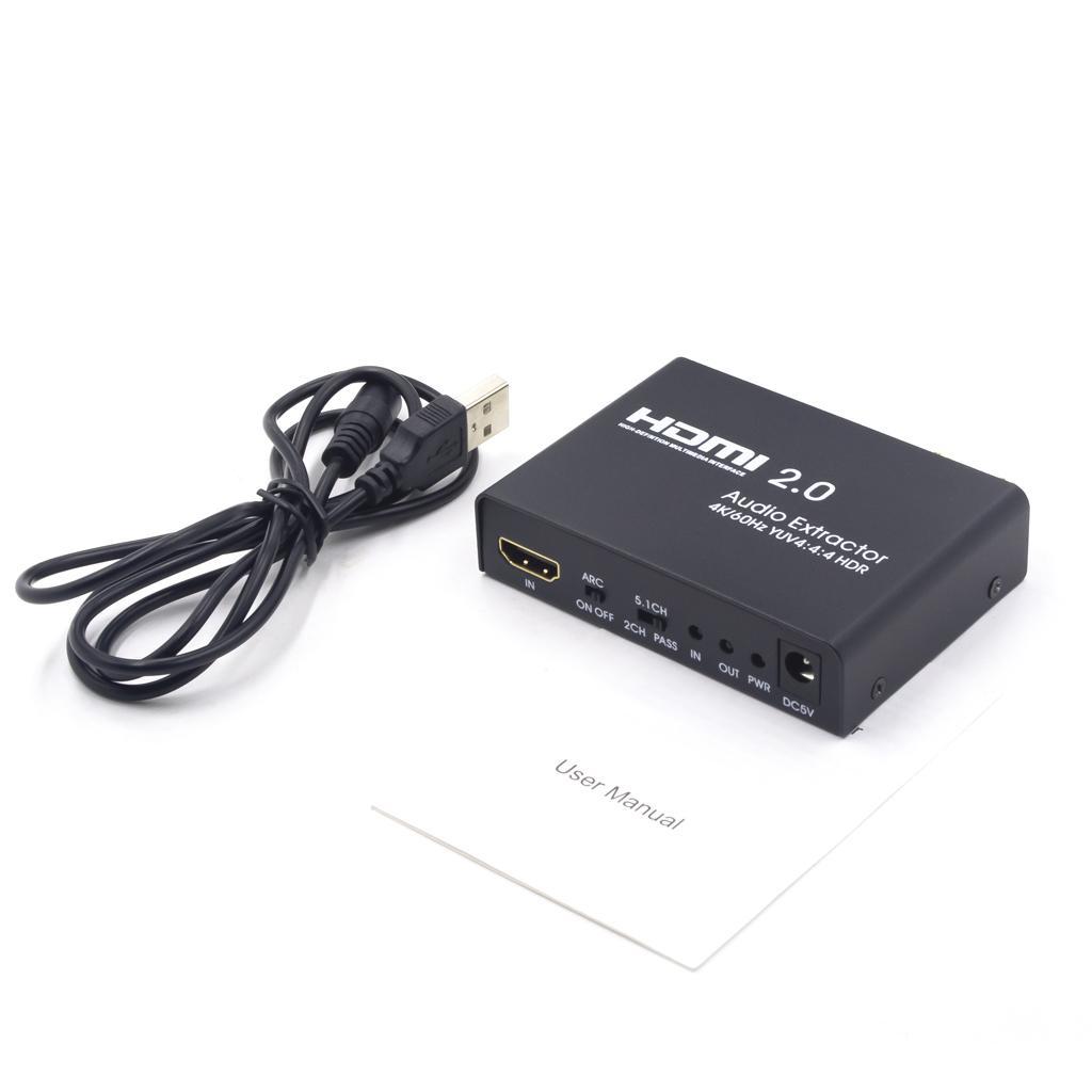 1080P 1-in-1-out to Sound Audio Extractor Splitter Converter