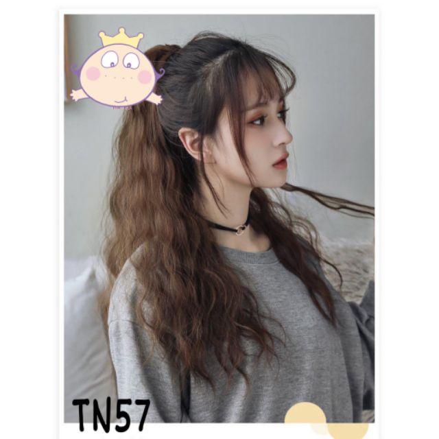 Tóc giả ngoặm cao cấp   tóc ngoặm xù mì tự nhiên