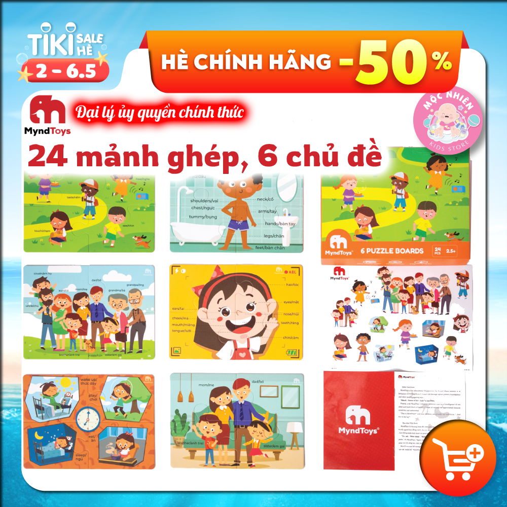 Đồ Chơi Giáo Dục Xếp Hình Myndtoys My First Learning - Me & My Family Dành Cho Các Bé Trên 3 Tuổi