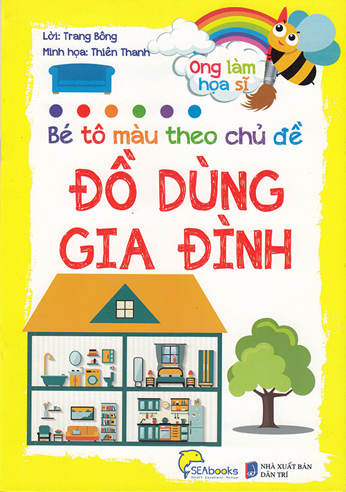 Sách - Bé tô màu theo chủ đề - Đồ dùng gia đình
