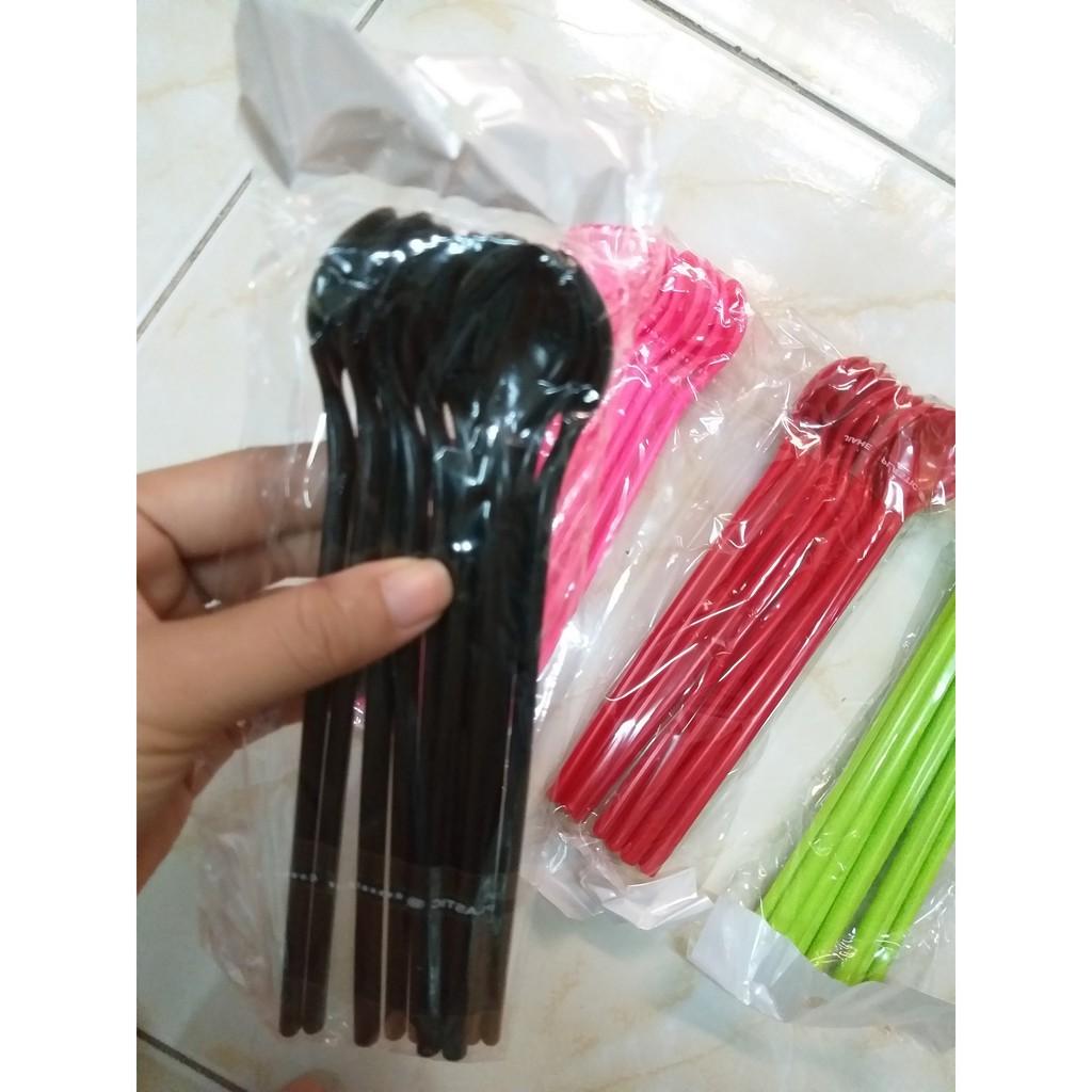 Combo 10 muỗng cafe nhựa cứng