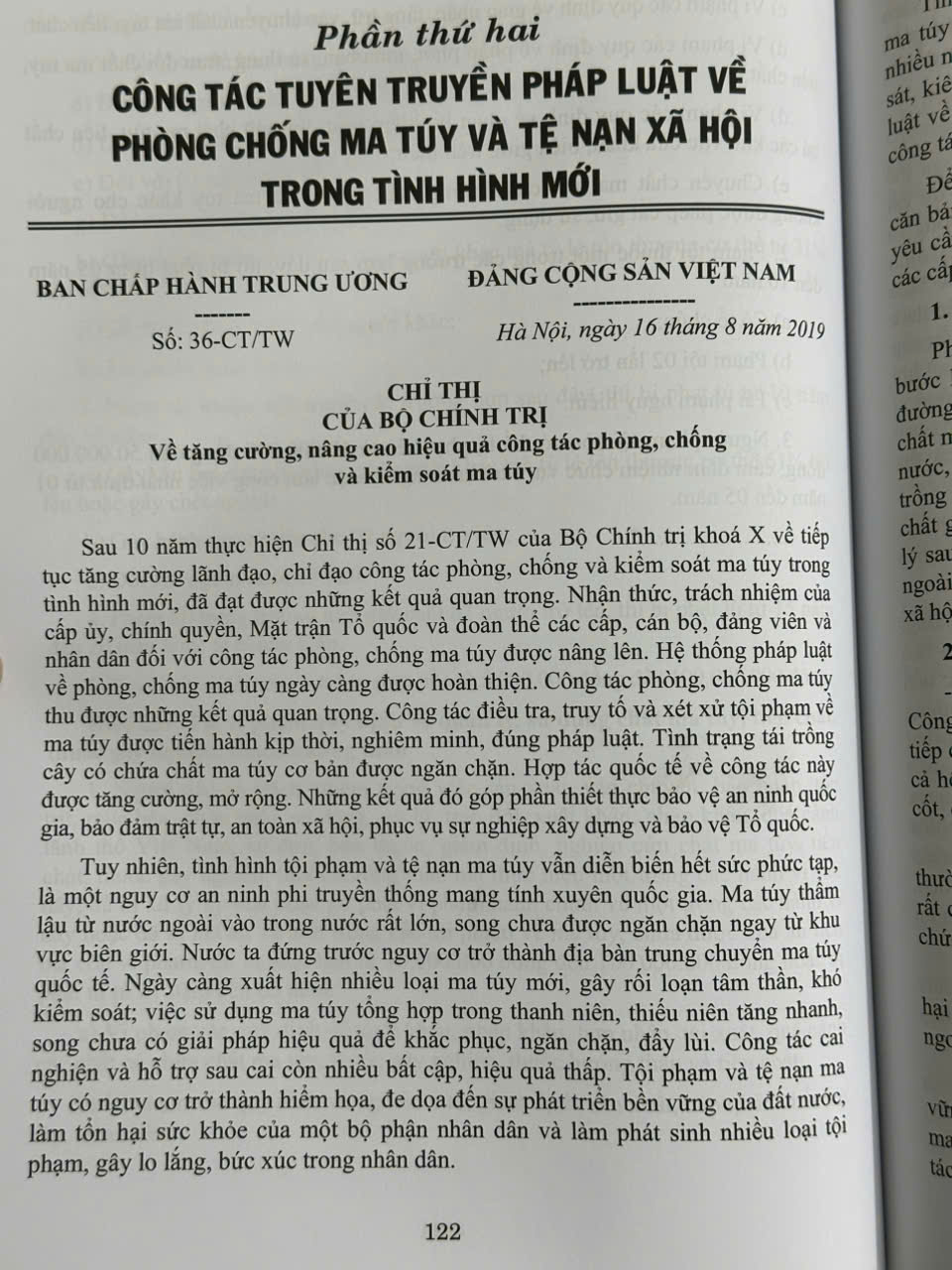 Sách Luật Phòng Chống Ma Tuý, Công Tác Tuyên Truyền Pháp Luật Về Phòng Chống MaTúy Và Tệ Nạn Xã Hội - V2448A