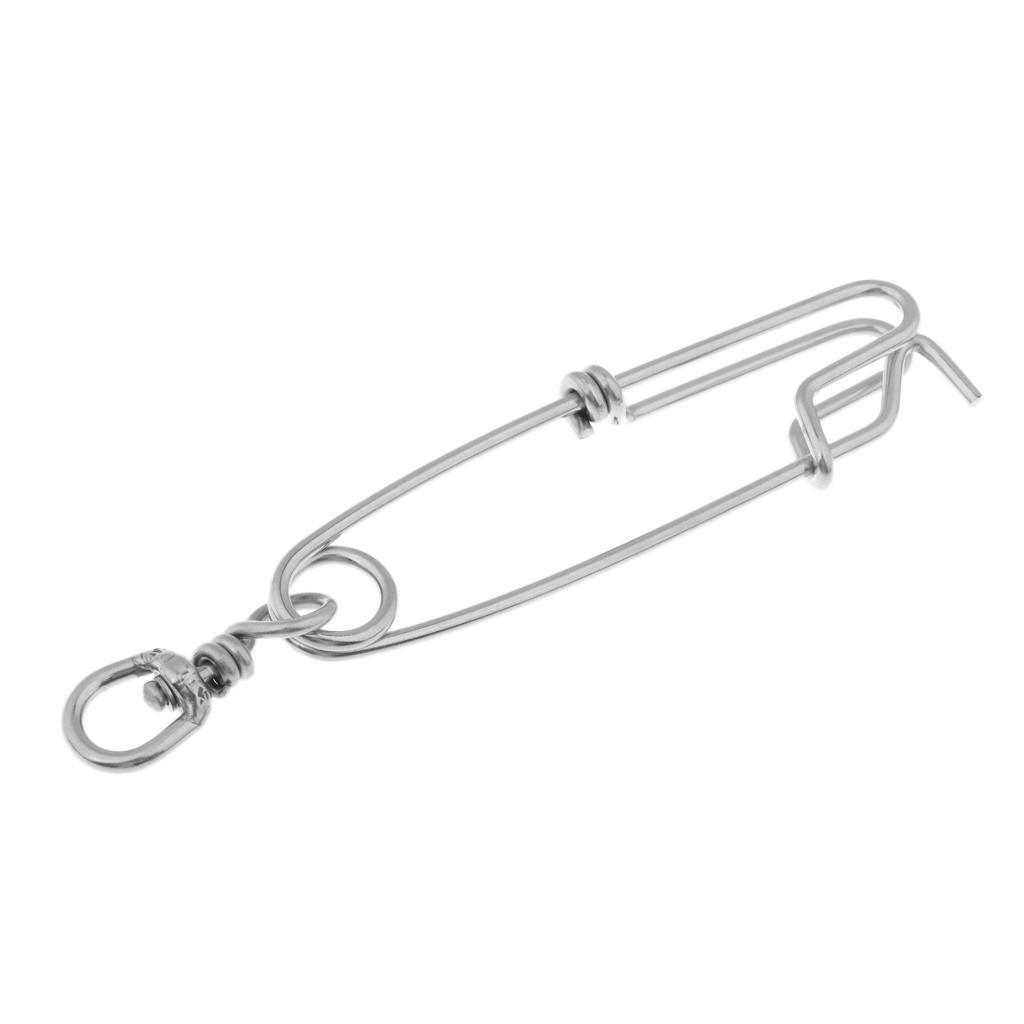 12x Longline Branch Hanger Snap Swivel Speargun Float Line Tuna Clip Fishing Accessories Silvery