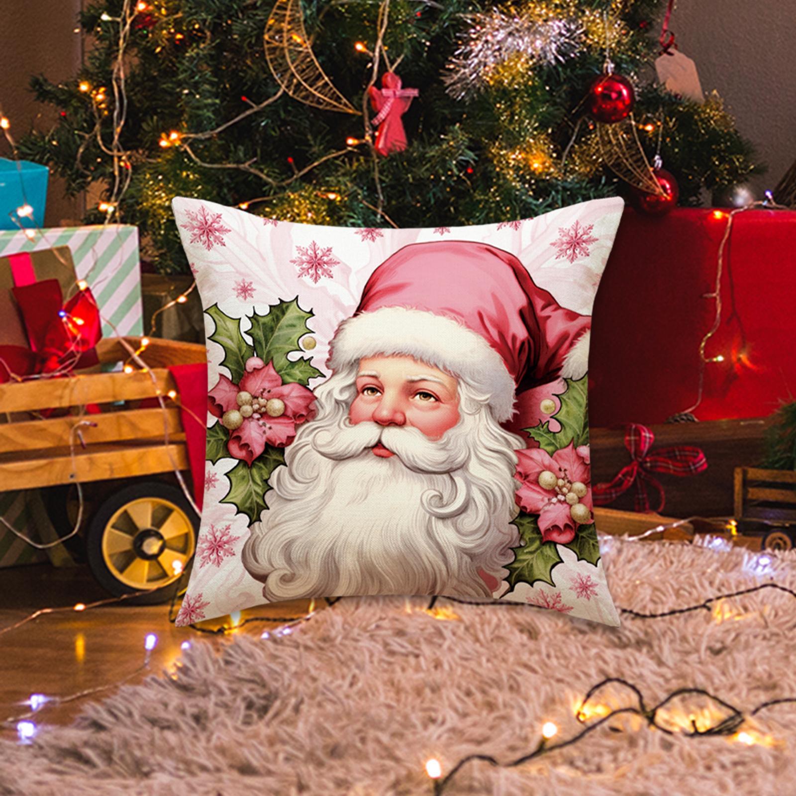 Christmas Throw Pillow Covers Throw Pillows Cases for New Year Farmhouse Bed
