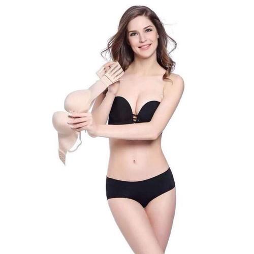 Áo Lót Nữ Thiết Kế Dây Rút Trước Ngực, Áo Có Dây Quai Trong Suốt Đi Kèm