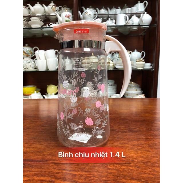 Bình nước thủy tinh 1.4L
