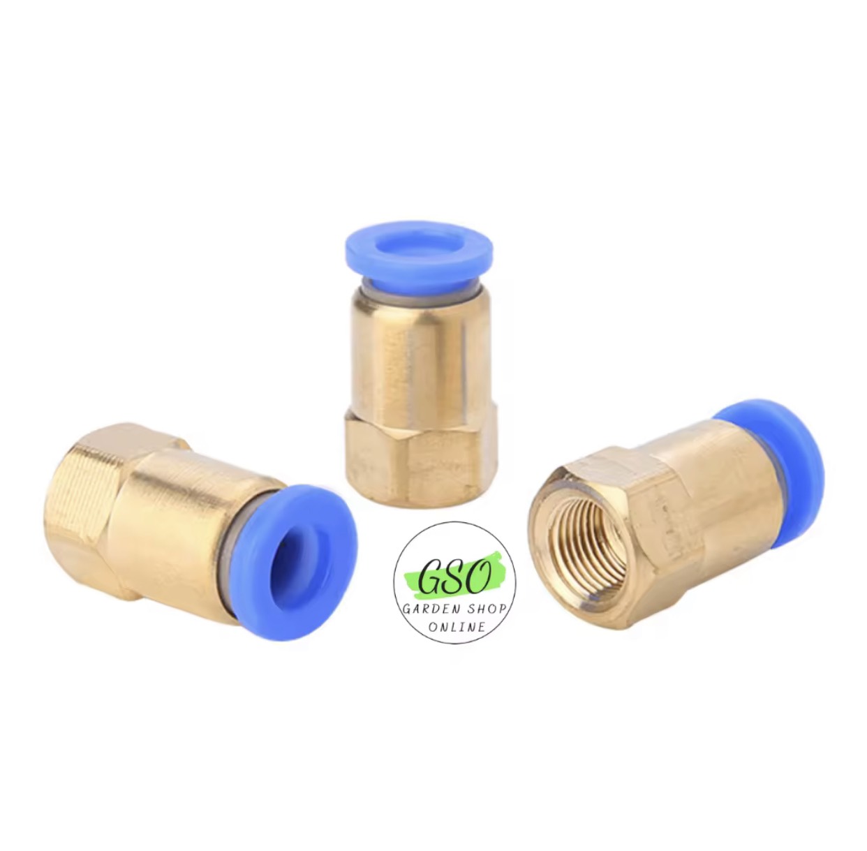 Đầu nối thẳng răng trong PCF nối ống 6mm đầy đủ ren cho khí nén, phun sương