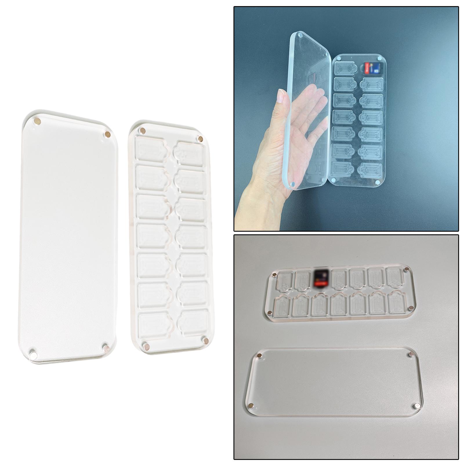 Transparent 14-slot Protective Case Holder for Playing Cards Suitable for Switch