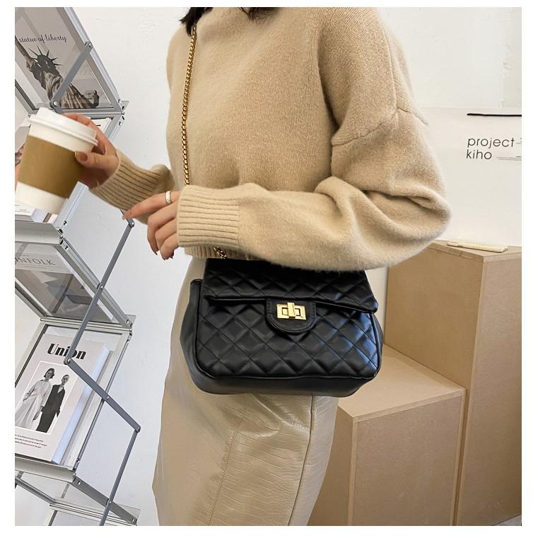 Túi xách nữ đeo chéo da mềm trần trám giá rẻ BAG U TD18