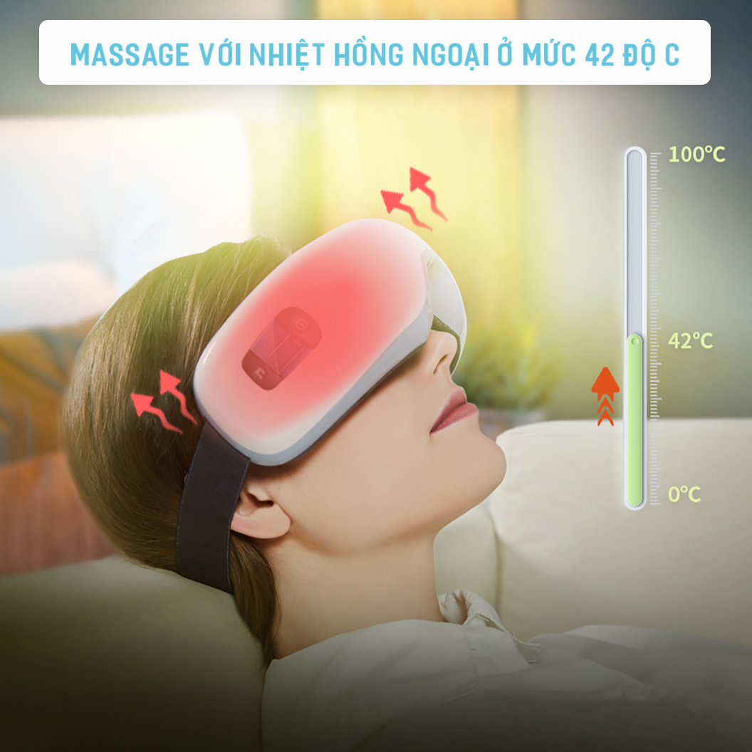 Máy Massage Mắt Thông Minh FJ-750x Công Nghệ Khí Nén Thế Hệ Mới, Nhiệt Hồng Ngoại và Chế Độ Bấm Huyệt Đa Điểm Độc Quyền - Giảm Đau Nhức Mắt, Lão Hóa Mắt, Cải Thiện Thị Lực  - Hàng Chính Hãng