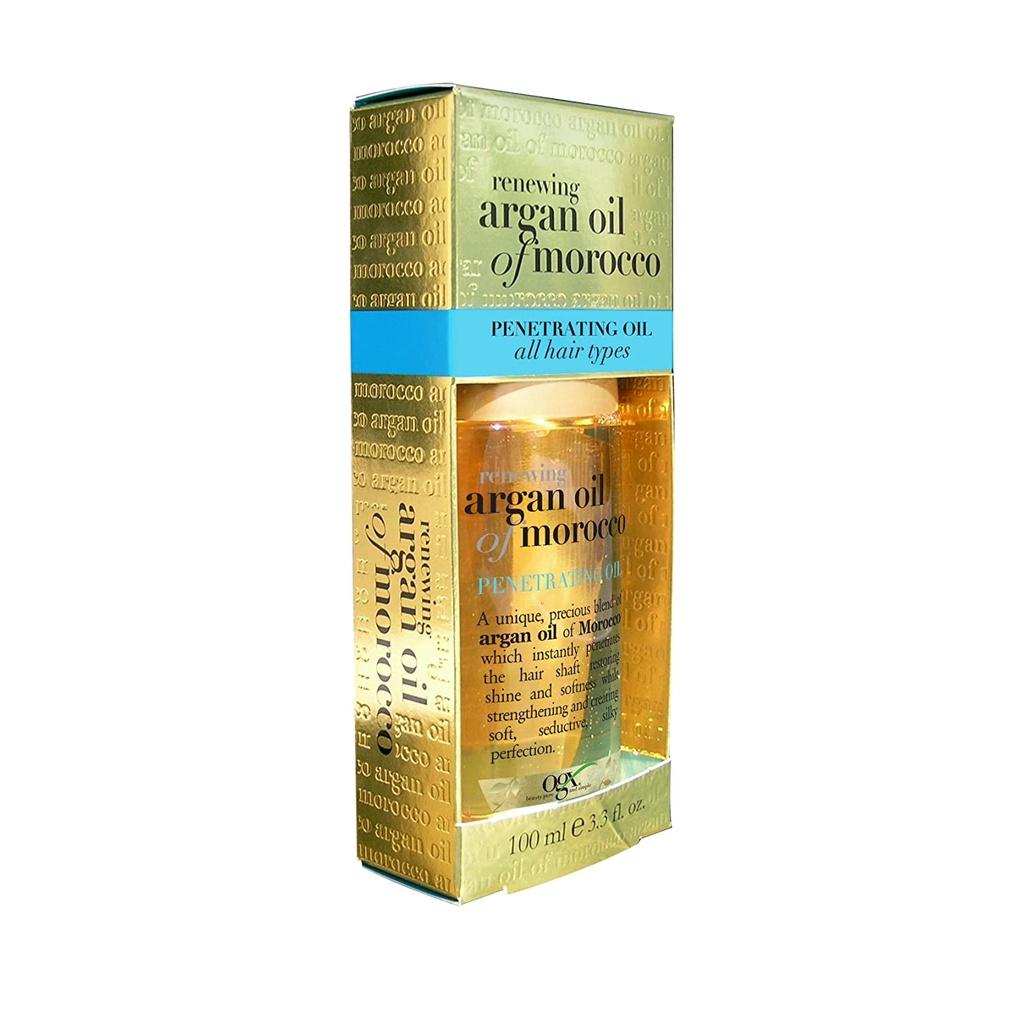 TINH DẦU DƯỠNG TÓC OGX Renewing, Argan Oil of Morocco Penetrating Oil, All Hair Types, 100ml (3.3oz)