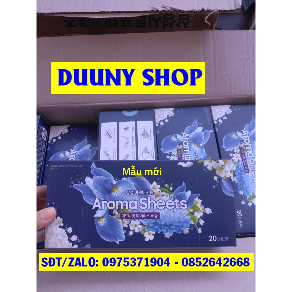 Giấy thơm quần áo hương hoa diên vĩ Airdresser dùng cho máy giặt khô