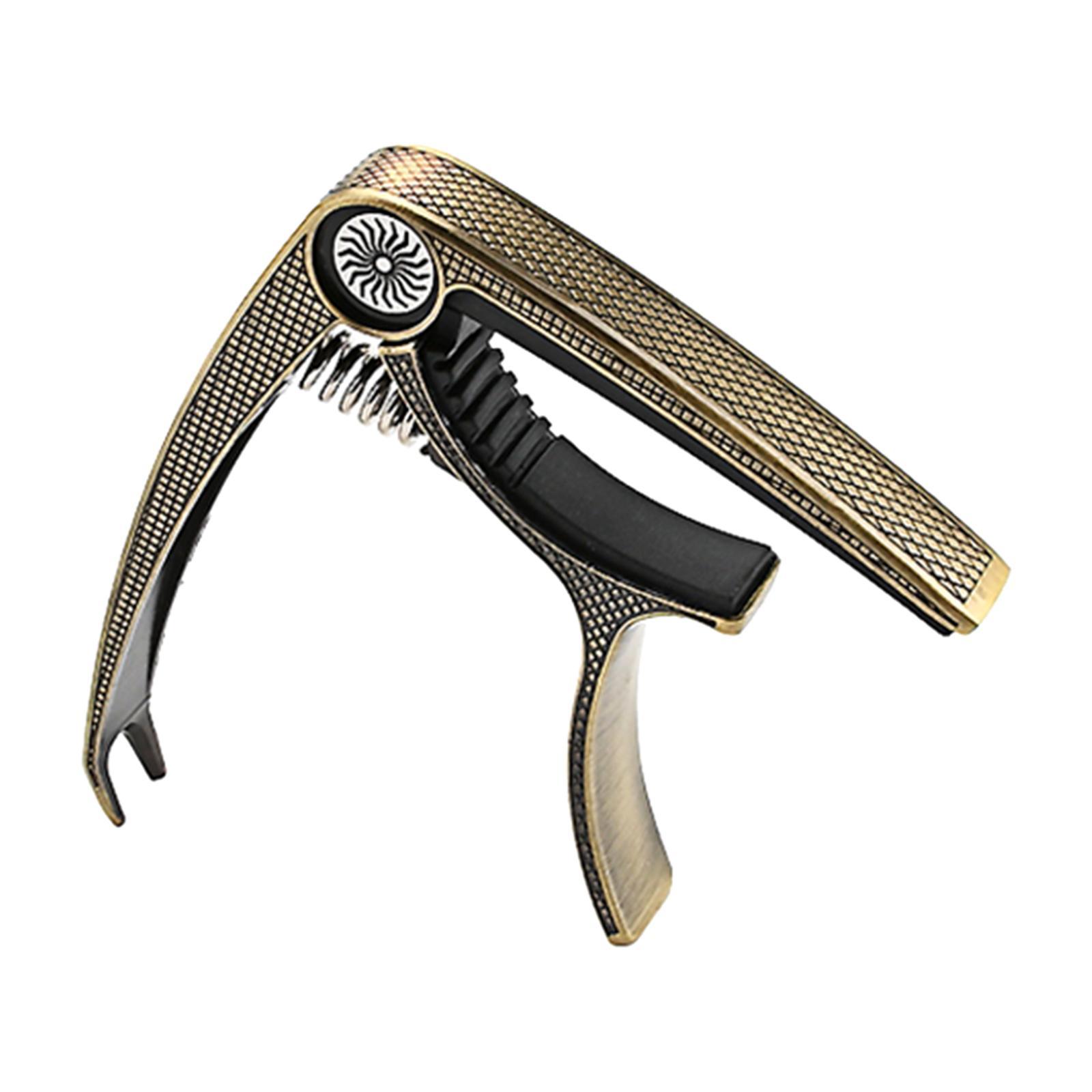 Guitar Capo Acoustic Clip Quick Change Clamp Key for Electric Guitar Ukulele