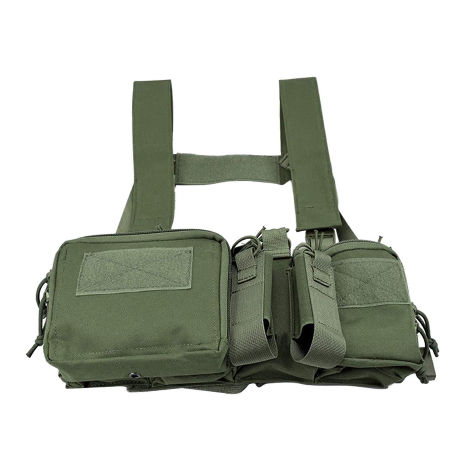 Tactical Vest with Magazine Pouch Carrier Molle Protective Khaki
