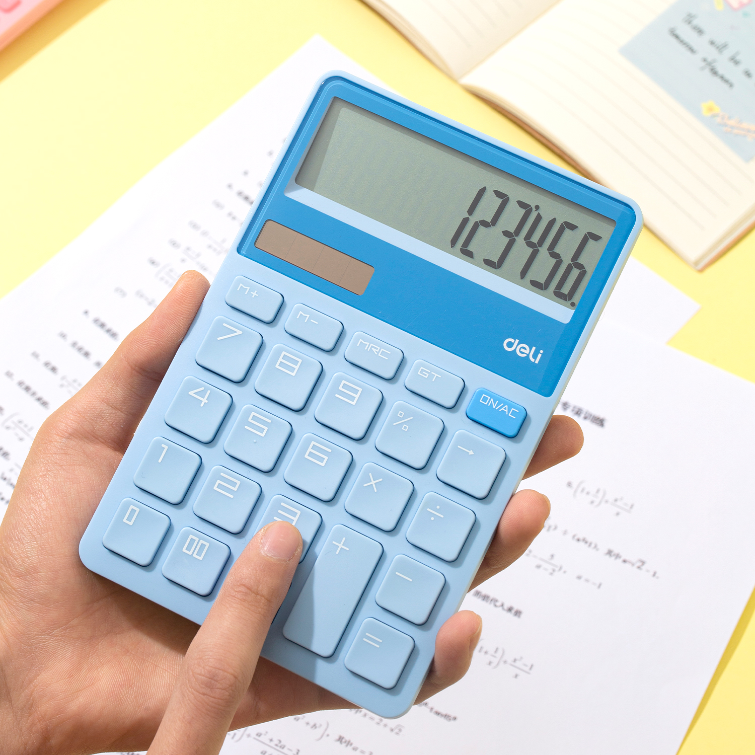 Máy Tính Cầm Tay Để Bàn Dùng Pin Có Năng Lượng Mặt Trời Màn Hình Cao Cấp BST Limited Giới Hạn - Phù Hợp Học Sinh Văn Phòng - CM042