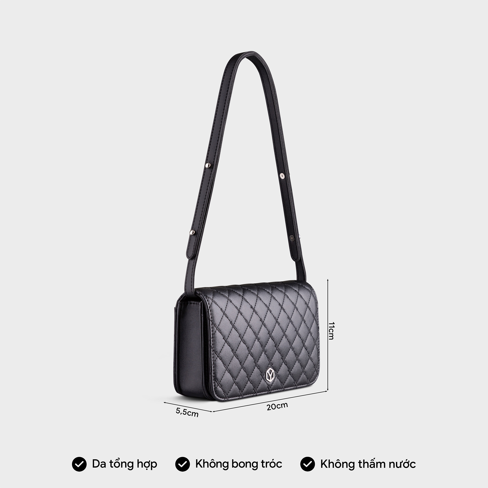 Túi Yuumy ( Thời trang nữ đi tiệc size 20 - Túi đeo chéo da Seasand YN163 )