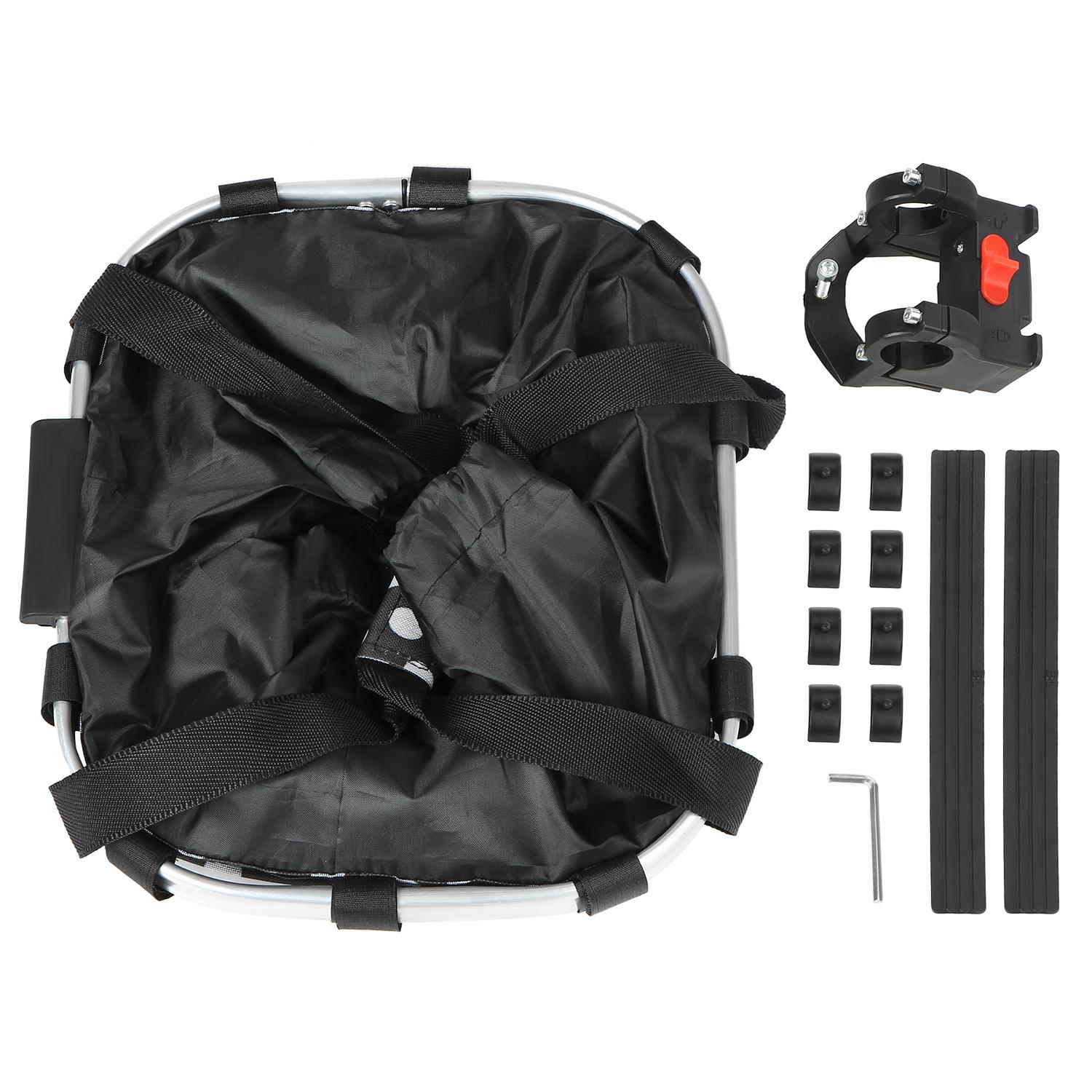 Giỏ xe đạp đựng thú cưng có thể tháo rời bằng vải oxford và khung nhôm, siêu chắc và bền