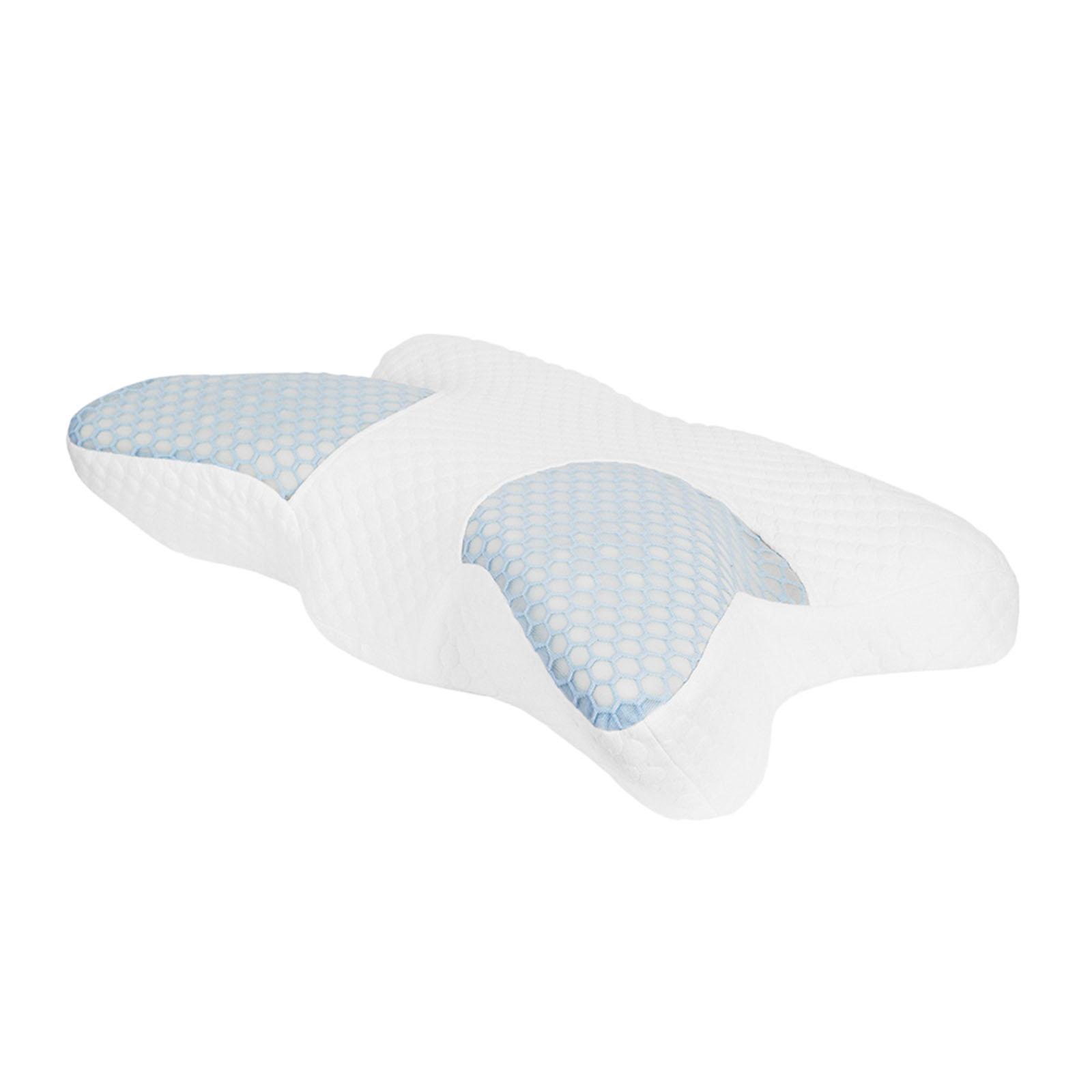 Ergonomic  Cervical Pillow Neck Support Neck  Washable Blue