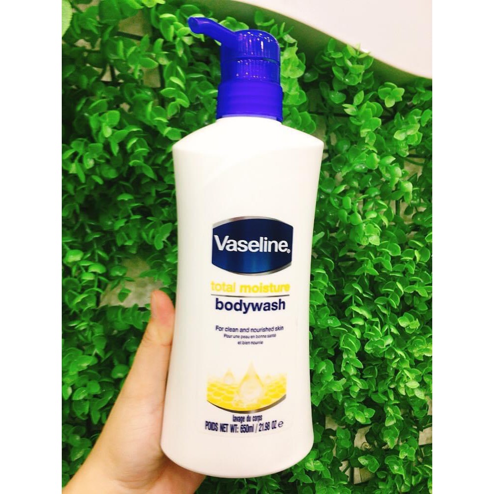 Sữa Tắm Dưỡng Ẩm Cho Làn Da Khô Vaseline Total Moisture Body Wash 650ml