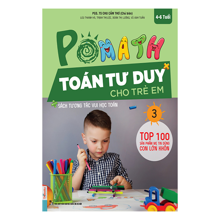 Combo 3 Cuốn Pomath Toán Tư Duy Cho Trẻ Em (Tập 1,2,3)