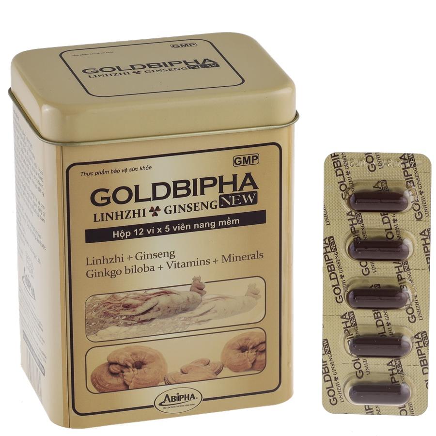 Viên Uống Phục Hồi Thể Lực, Tăng Cường Đề Kháng GOLDBIPHA NEW, Thành Phần Độc Quyền Với Chiết Xuất Nhân Sâm, Linh Chi.
